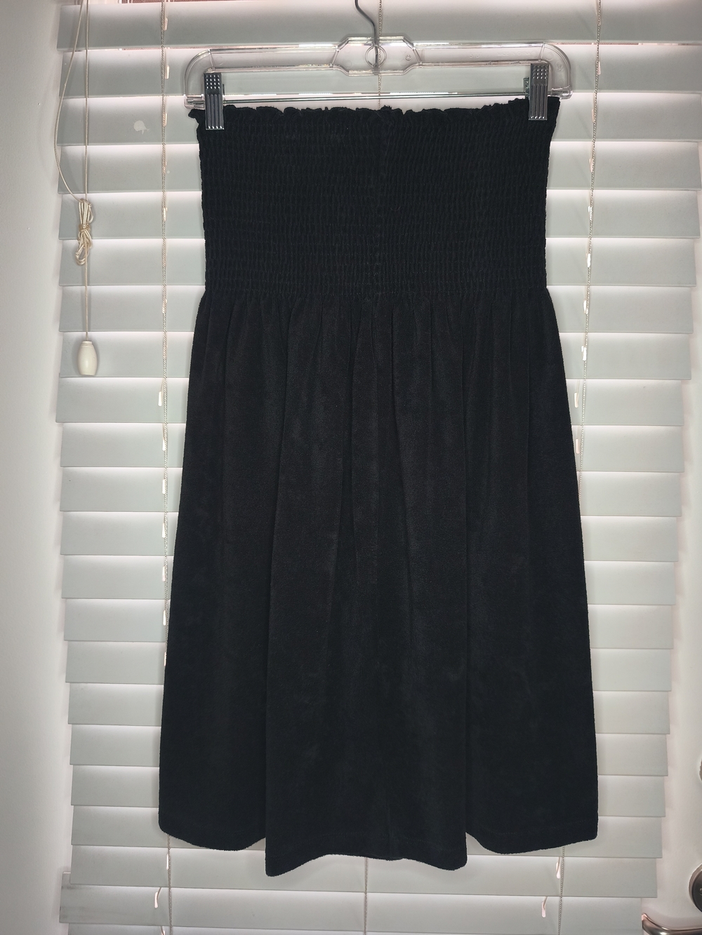 La Blanca by Rod Beattie Women's Sz L Black Textured Terry Cloth Dress Cover Up - Picture 2 of 7